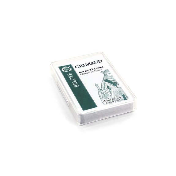 Jeu Grimaud origine belote 32 cartes avec boîte