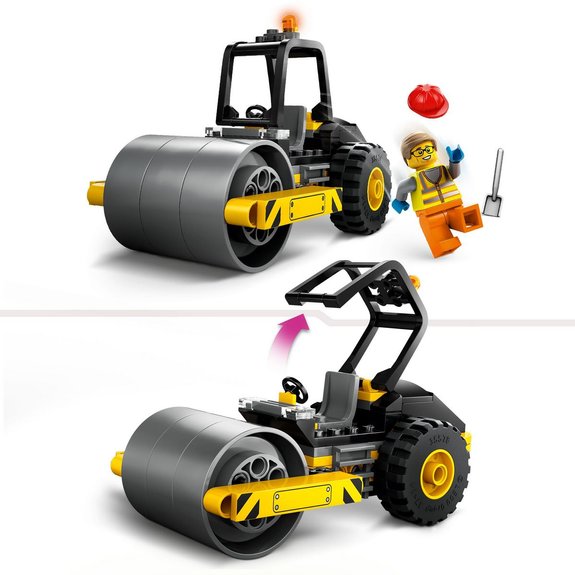 Le rouleau compresseur de chantier Lego City 60401