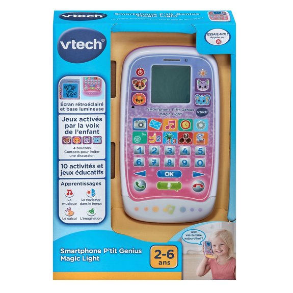 VTech Smartphone p"'tit genius magic light rose