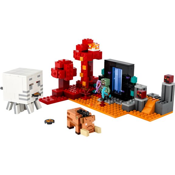 L'embuscade au portail du Nether Lego Minecraft 21255