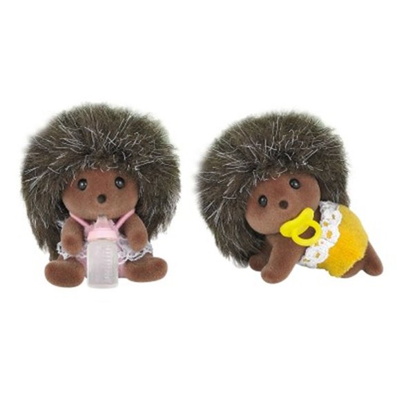 Figurines : Bébés jumeaux hérissons