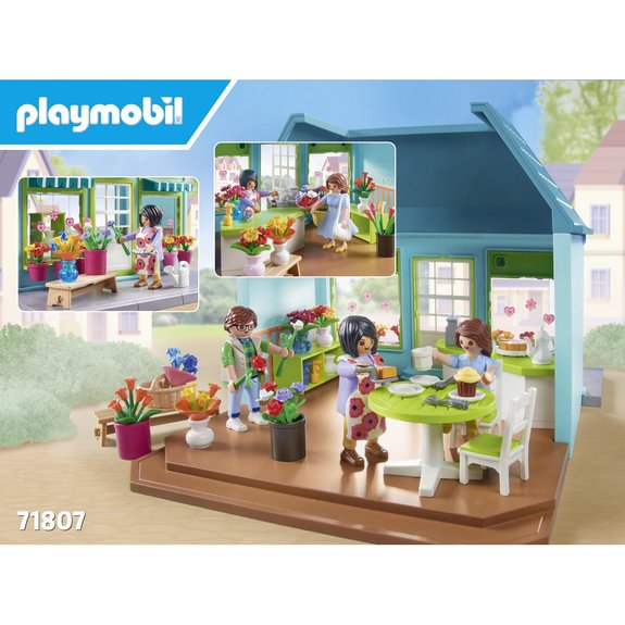 Boutique de fleuriste et salon de thé PLAYMOBIL MY LIFE 71807