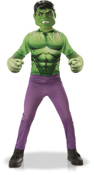 Déguisement Hulk et gants Taille L