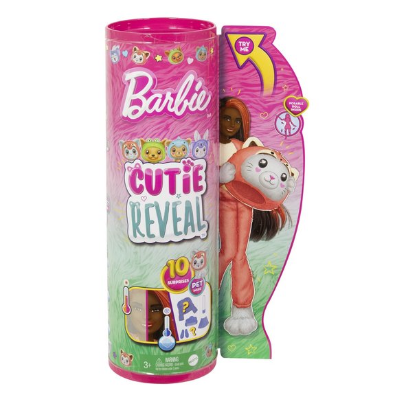 Mattel Barbie poupée cutie Reveal panda roux