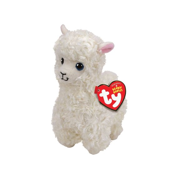 Beanie babies - Peluche Lily le lama 15 cm