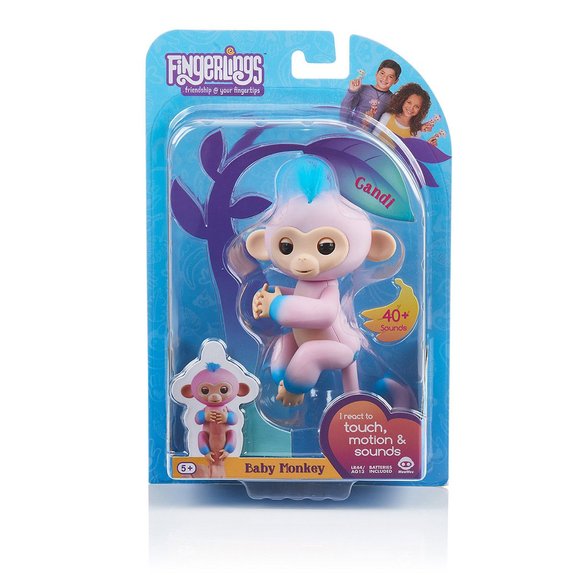 Fingerlings bicolor singe interactif can