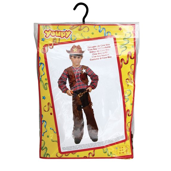 Cow-boy : chapeau, pistolet et étui 8/10 ans