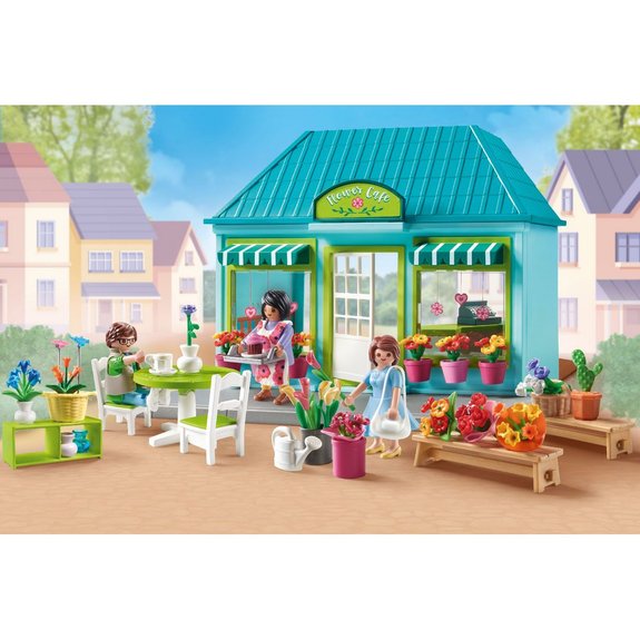 Boutique de fleuriste et salon de thé PLAYMOBIL MY LIFE 71807