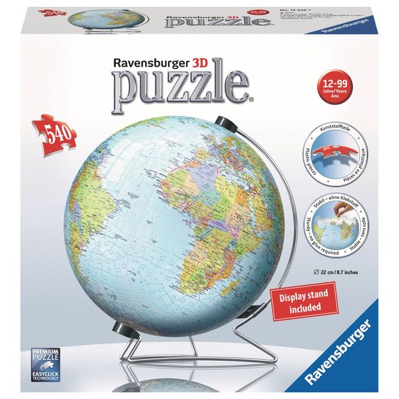 Puzzle 3D : Globe 540 pièces