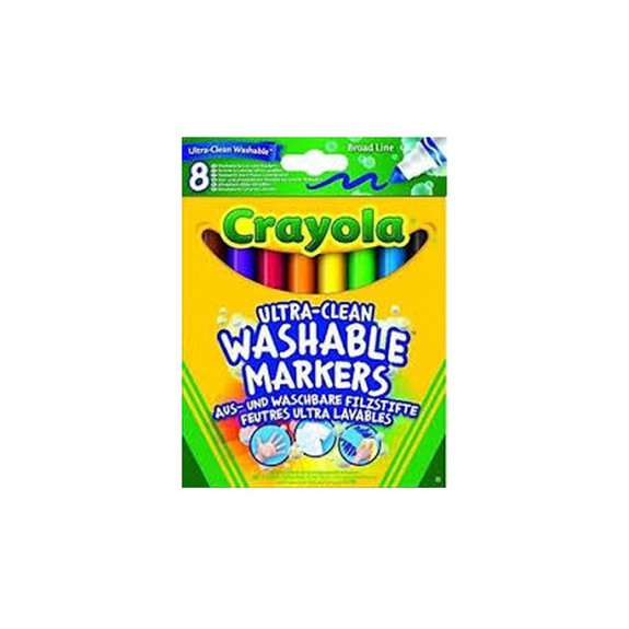 8 maxi crayons en cire lavables
