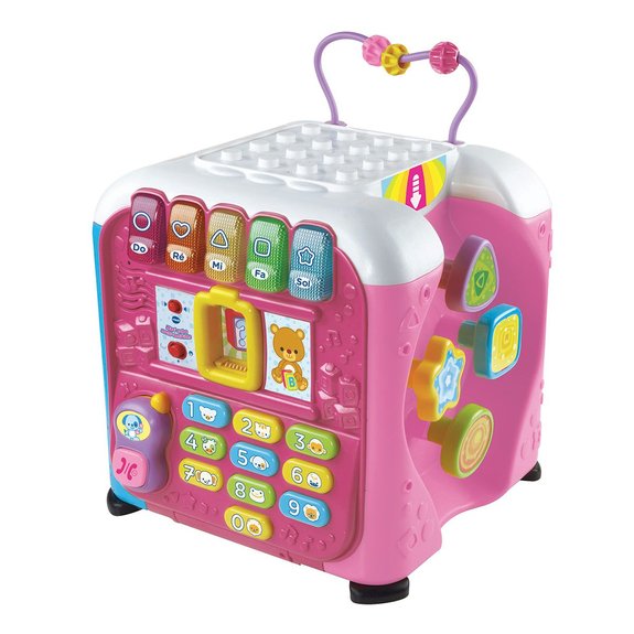 Maxi cube multi-activités rose