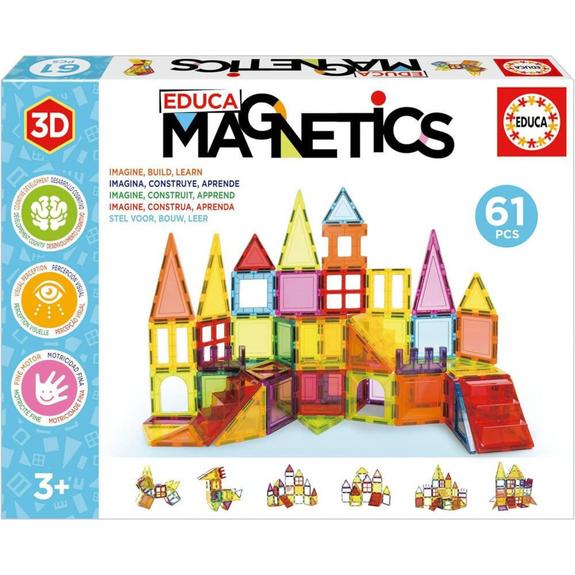 Educa magnetics 61 pièces - Construction puzzle en 3D
