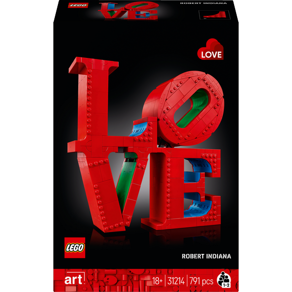 LOVE Sculpture Pop Art - LEGO ART 31214