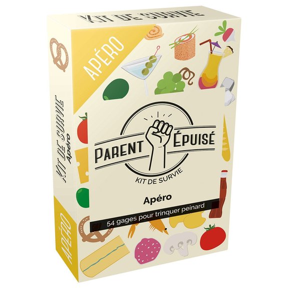 Parent épuisé : Kit de survie apéro