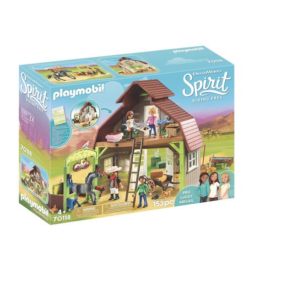 Grange avec Lucky, Apo, Abigaëlle Playmobil Spirit 70118