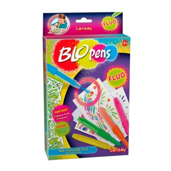 5 Blopens Couleurs Fluo