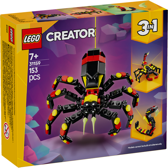 Animal sauvage : l’araignée surprenante 3 en 1 LEGO Creator 31159