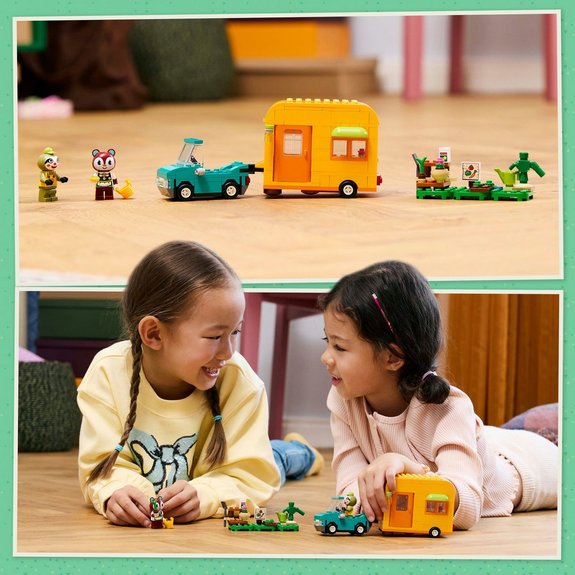 Caravane et stand de jardinage de Racine Lego Animal Crossing 77054