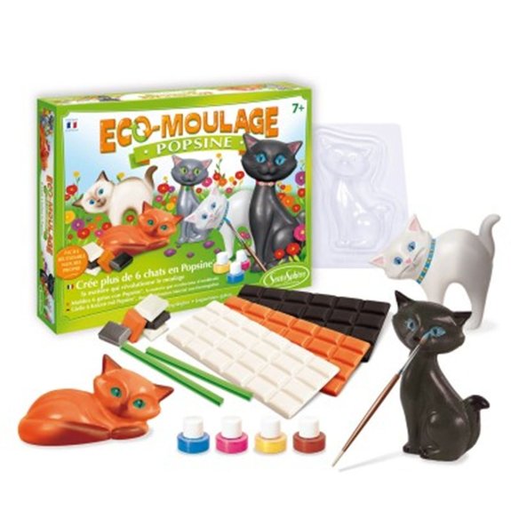 Eco-moulage - popsine - les chats et chatons