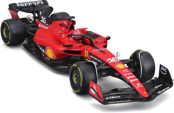 Bburago Formule 1 Ferrari 2023 Avec Casque À L"'échelle 1/18