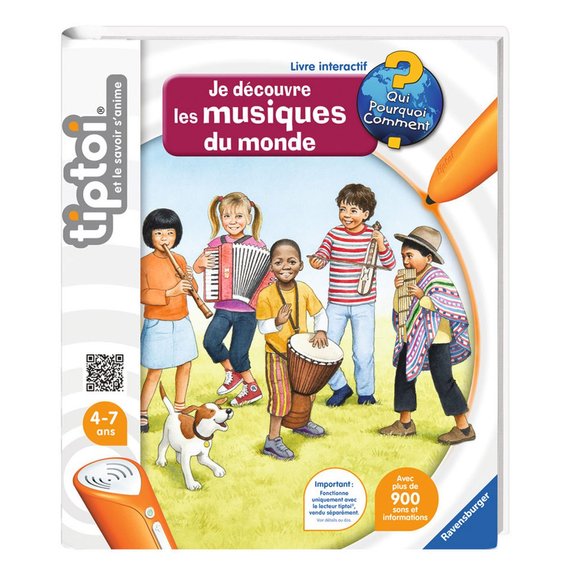 Livre interactif Tip Toi : je découvre les musiques du monde
