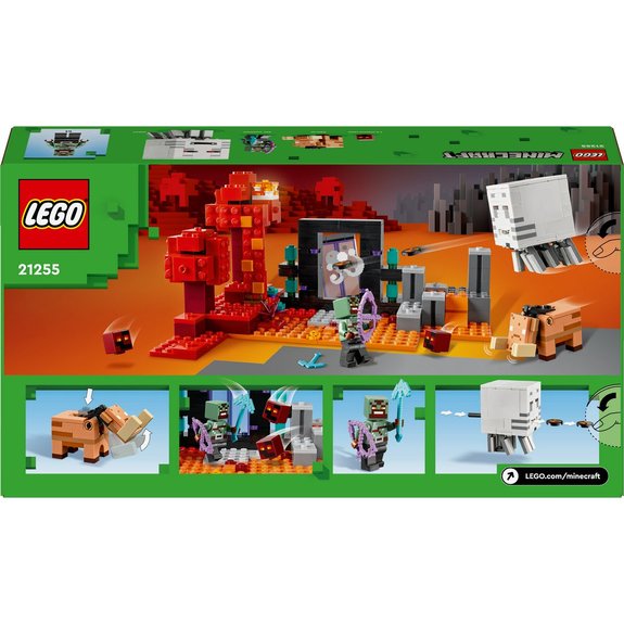 L'embuscade au portail du Nether Lego Minecraft 21255