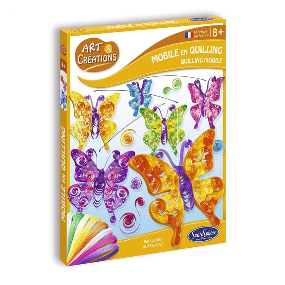 Art et Créations : Mobile en Quilling - Papillons