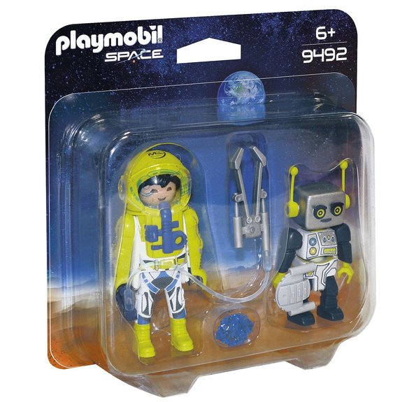 Spationaute et robot Playmobil Space 9492