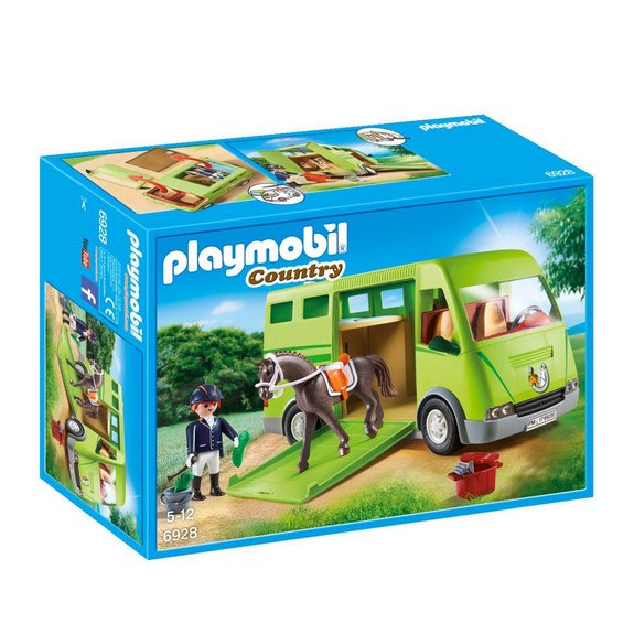 Cavalier avec van et cheval Playmobil Country 6928