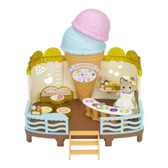 Glacier de la plage et figurine Sylvanian Family