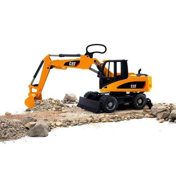 Pelleteuse Caterpillar sur roues