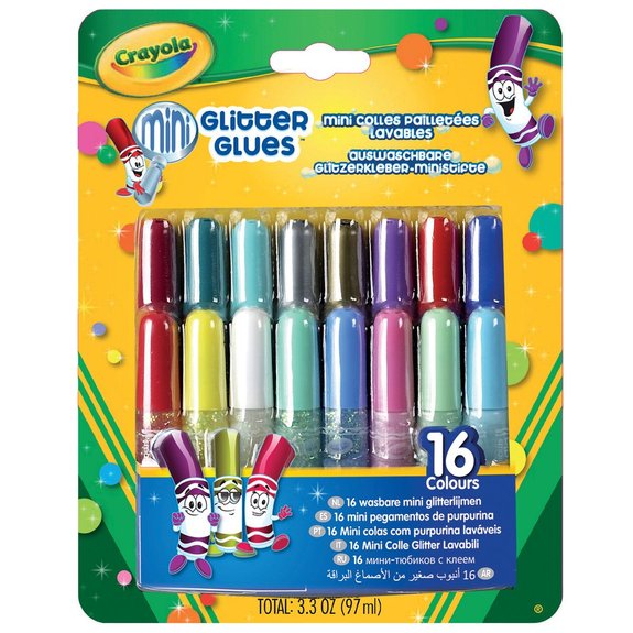 16 mini colles pailletées