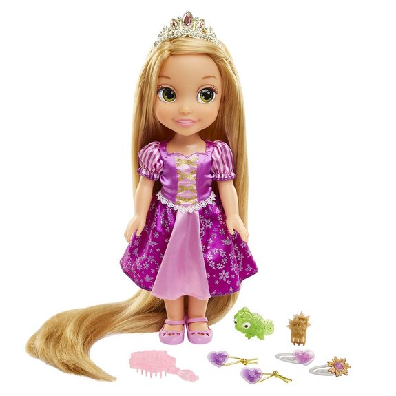 Poupée 38 cm Raiponce cheveux longs et accessoires