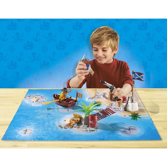 Pirates avec support de jeu Playmobil Play Maps 9328 - Véhicules et  figurines - La Grande Récré