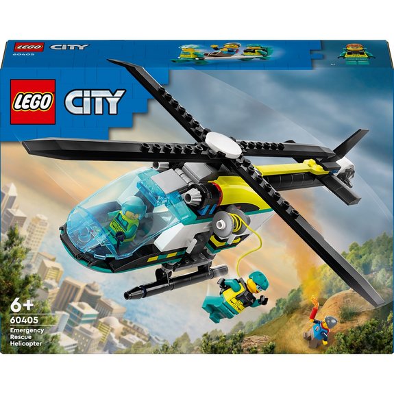 LEGO L"'hélicoptère des urgences Lego City 60405