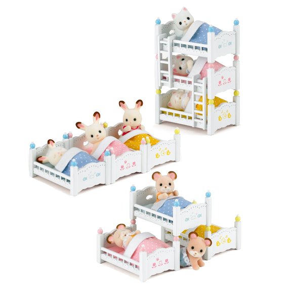Lits superposés à 3 couchettes - Sylvanian Families 2919