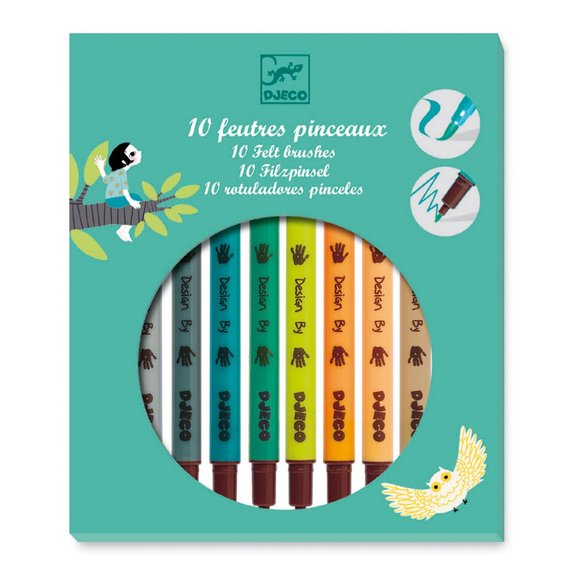 10 feutres pinceaux