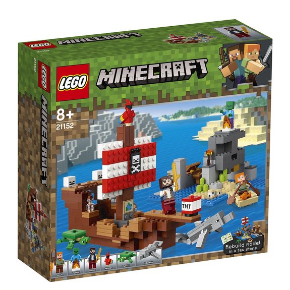 L'aventure du bateau pirate LEGO Minecraft 21152 