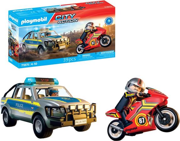 Playmobile 71875 City Action Police Pickup Motorcycle 2