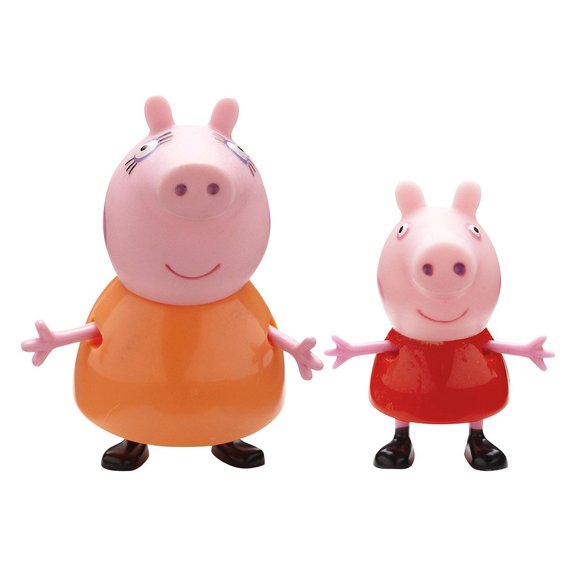 Figurines Peppa Pig : George et Papa Pig