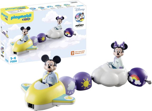 Train Nuage de Minnie et Mickey - Playmobil 123 Aqua 71320