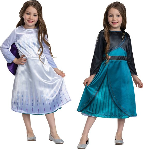 Deguisement Reversible Elsa Et Anna 3 4 ans La Reine Des Neiges La Grande Recre