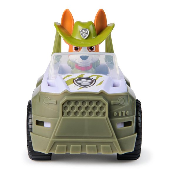 Véhicule 15 cm et figurine La Pat Patrouille : véhicule de la jungle Tracker