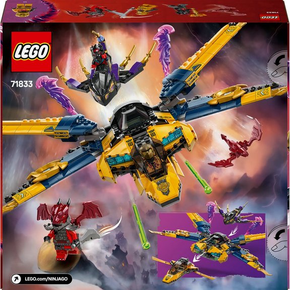 Le super avion tempête de Ras et Arin LEGO NINJAGO 71833