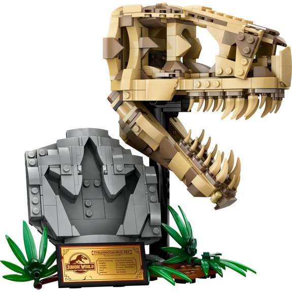 Les fossiles de dinosaures : le crâne du TRex Lego Jurassic World 76964