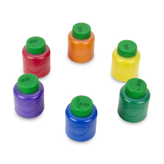 Crayola - 18 pots de peinture lavable