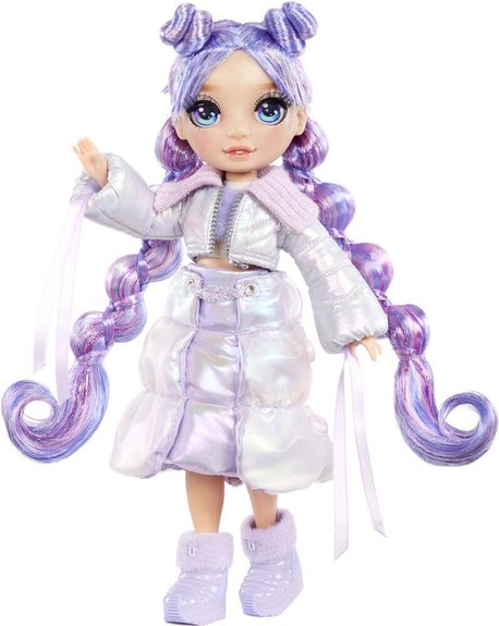 MGA Poupée Mannequin Rainbow High Winter Wonderland Violet 27 cm