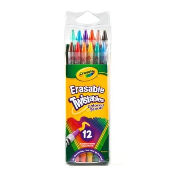 12 crayons couleur twistables