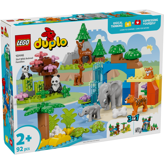 Familles d’animaux sauvages 3-en-1 LEGO DUPLO Ma ville 10446