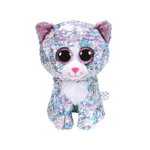 Flippables Medium - Peluche sequins Whimsy le chat 23 cm